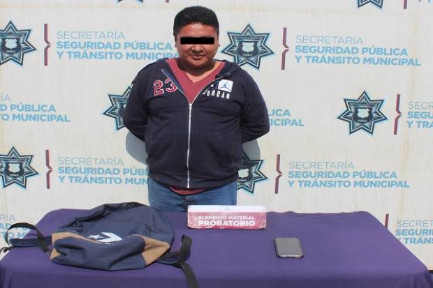 Policía capturó a tres asaltantes de transporte público en Puebla