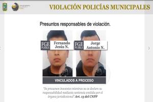 Fiscalía confirma vinculación a proceso de policías de Puebla capital por abuso sexual