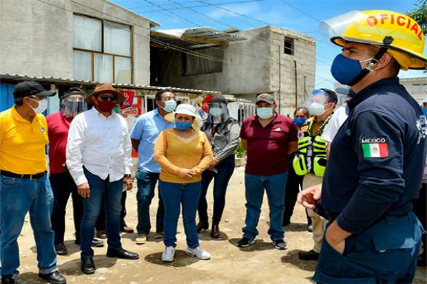 Ayuntamiento de Cuautlancingo realiza primer macrosimulacro de inundación