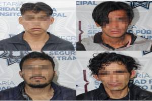 Quinteta de asaltantes de comercios fue detenida tras operativos en Puebla