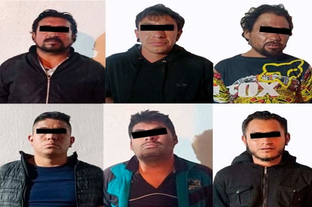 Seis sujetos son detenidos con armas de fuego y cartuchos útiles en Puebla