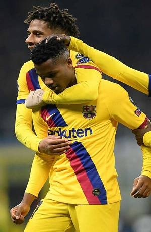 Barcelona ganó 2-1 con anotación de Ansu Fati; el goleador más joven en la historia de la UCL