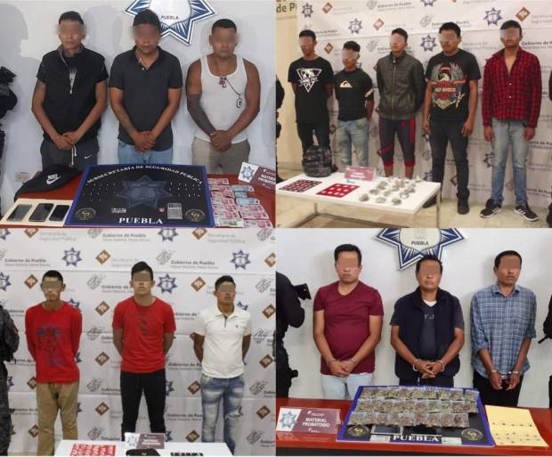 SSP Puebla captura a 2 mil maleantes y desarticula 111 bandas delictivas en cinco meses
