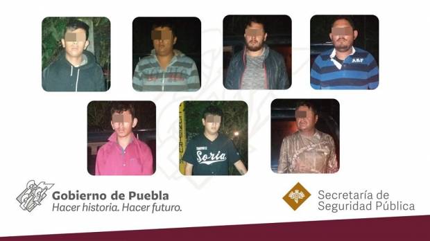 Cayeron siete integrantes de una banda de huachicoleros en Huauchinango