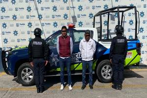 Policías municipales frustran asalto a financiera en El Mirador; hay dos detenidos