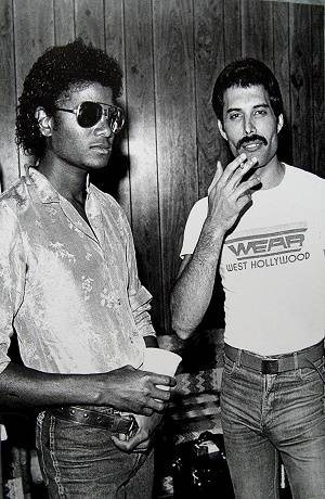 Freddie Mercury y Michael Jackson; la noche que cenaron juntos