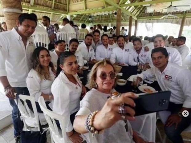 Elba Esther Gordillo reapareció en Chiapas
