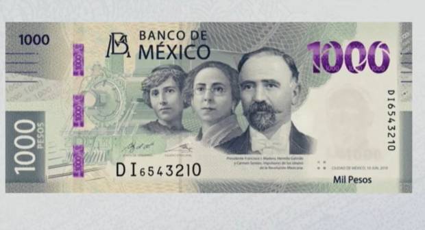 La poblana Carmen Serdán está en los nuevos billetes de 1000 pesos