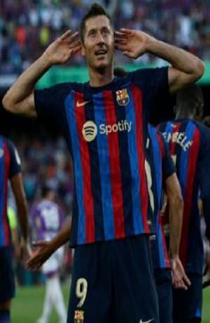 Doblete de Lewandowski y Barcelona gana 4-0 al Valladolid