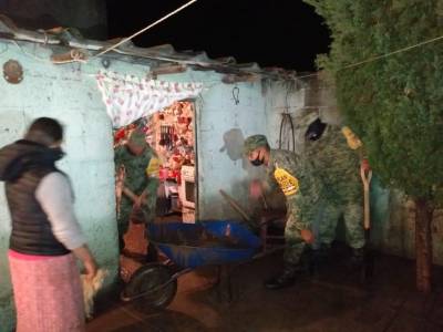 Tromba afectó al menos 35 viviendas en San Nicolás Buenos Aires, Puebla