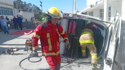 FOTOS. Otros dos choques de transporte público en Puebla Capital