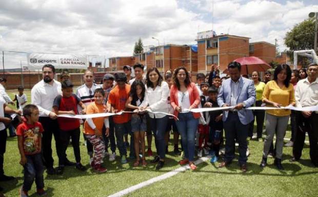 Claudia Rivera entrega cuatro espacios deportivos en la ciudad de Puebla