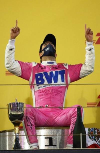 Sergio Pérez ganó el GP de Sakhir; victoria mexicana en F1 cincuenta años después