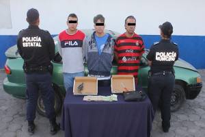 Cayó trío de asaltantes de cuentahabiente en Puebla