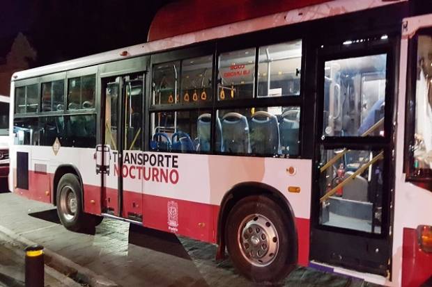 Suspenden temporalmente servicio de transporte nocturno en Puebla