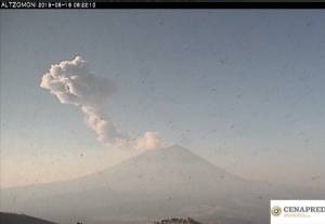 VIDEO: Popocatépetl registra dos explosiones en medio de la contingencia ambiental