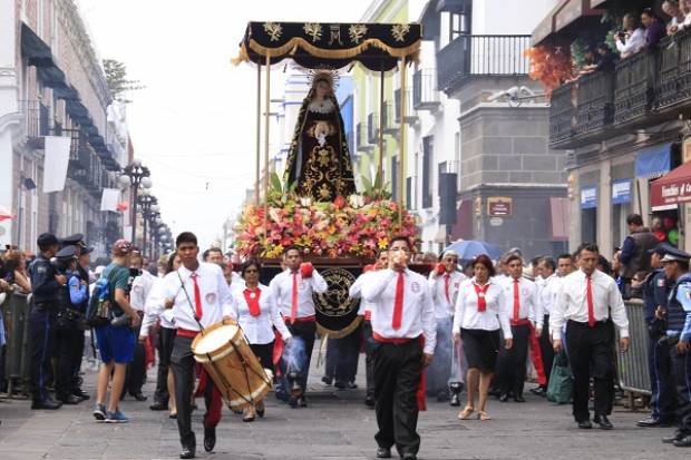 ¿Qué imágenes participan en la Procesión de Viernes Santo en Puebla?