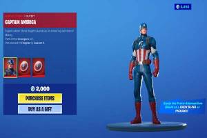 Es oficial: el Capitán América llegó a Fortnite