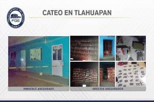 Fiscalía de Puebla localizó inmueble con mercancía robada y droga en Tlahuapan