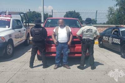 SSP Puebla recuperó vehículos robados; hay dos sujetos detenidos