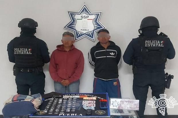 SSP Puebla captura a distribuidores de droga de la 46 Poniente