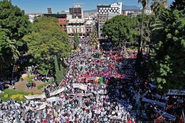 Barbosa agradece apoyo de la ciudadanía a marcha de la 4T