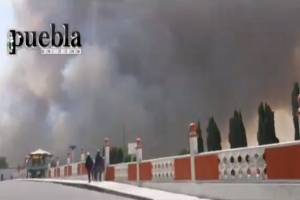 Se registra voraz incendio en San Miguel Zozutla