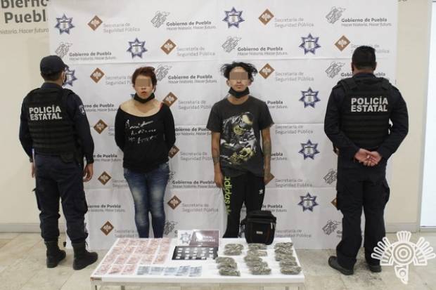 SSP Puebla detiene a pareja de narcomenudistas de la banda &quot;Los Michoacanos&quot;