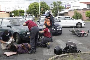 Rompen récord cifras de accidentes en motocicletas en Puebla