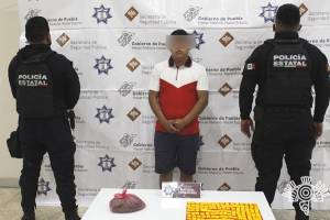 Policía Estatal aseguró a narcovendedor y sicario de &quot;El Croquis&quot; en Puebla