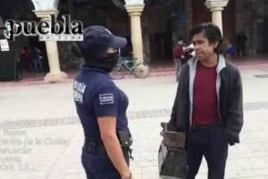 VIDEO: Un bolero, el primer asegurado en Tehuacán por negarse a utilizar cubrebocas