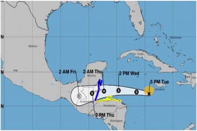 Tormenta tropical Nana amenaza a Centroamérica y sureste de México