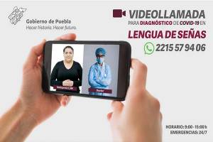 Gobierno de Puebla lanza programa de diagnóstico de COVID-19 para personas con discapacidad auditiva