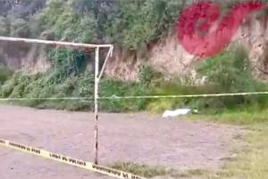Hallan cadáver de un hombre en campos deportivos de San Pablo Xochimehuacan
