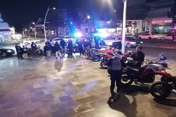 SSP Puebla captura a motociclista por participar en arrancones