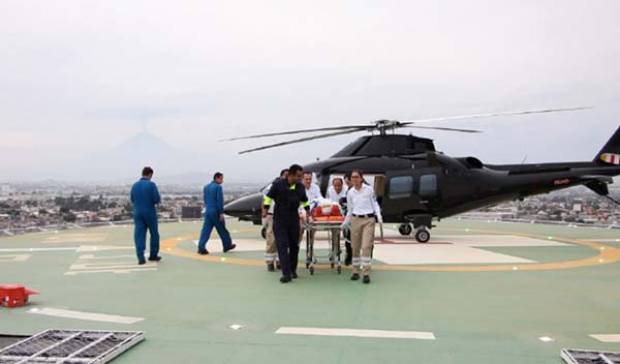 En un mes helicóptero Agusta realiza más de 30 traslados para atender emergencias médicas