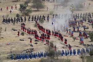 VIDEO/FOTOS. Mira la representación de la Batalla del 5 de Mayo en la zona militar