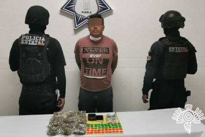 Detienen a integrante de La Mafia de Analco con 50 dosis de droga en Xanenetla