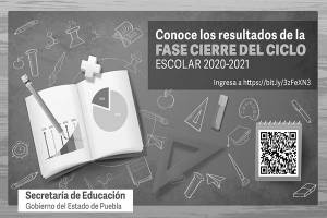 SEP Puebla resultados de la fase cierre del ciclo escolar 2020-2021
