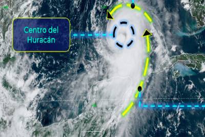 Huracán &quot;Laura&quot; se acerca a México; causará fuertes lluvias en Puebla