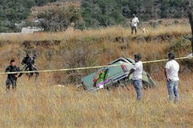 Matan a dos hombres a machetazos y balazos en Amozoc