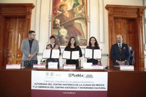 Puebla y la CDMX firman convenio a favor del Centro Histórico