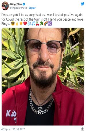 Ringo Starr cancela conciertos en México por culpa del COVID-19