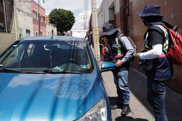 Usarán inmovilizadores para vehículos sin placas en zona de parquímetros en Puebla Capital