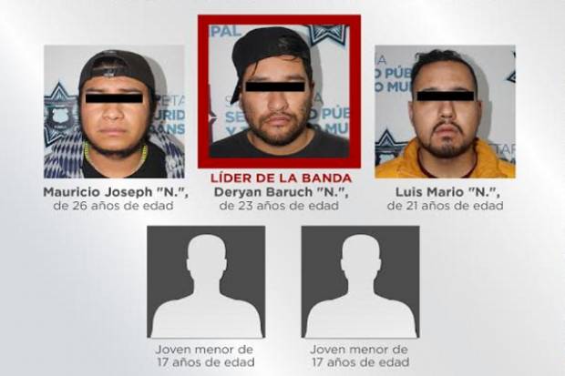 Cayó la banda de Los Mafufos, peligrosos asaltantes de Oxxo´s en Puebla