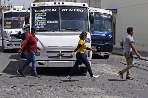 Transporte público suma 14 accidentes en el Centro Histórico de Puebla