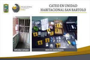 Localizan drogas tras cateo a vivienda en la Unidad San Bartolo