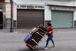 Pese a reactivación económica, siguen cerrados 350 negocios en CH de Puebla