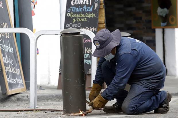 Bolardos de biciestacionamientos serán retirados en Puebla capital