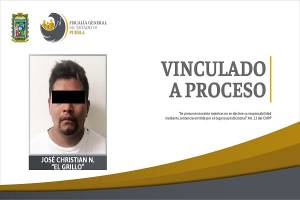 &quot;El Grillo&quot; es vinculado a proceso por desaparición de personas y un policía de Puebla